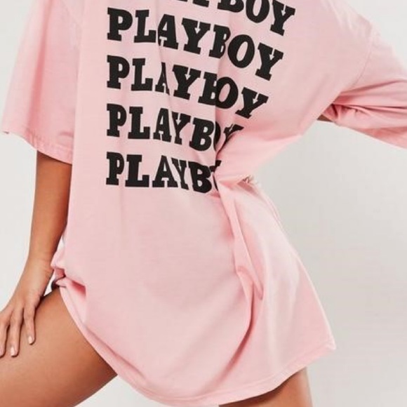 Missguided Tops - Playboy Oversized T Shirt